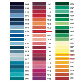 Madeira Rayon borduurgaren kleurenkaart 1 & 2