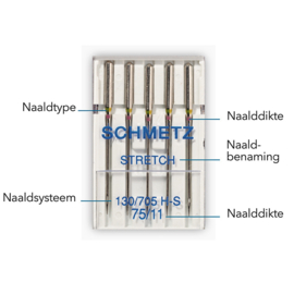 Schmetz gemengd nr.70+80+90 (groot)