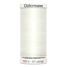 Gutermann 500m ~ kleur 111 (gebroken wit)