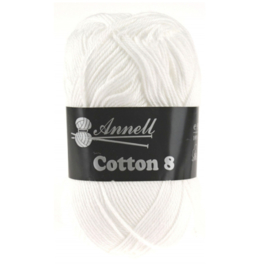 Cotton 8 kleur 43 (wit)