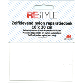 Zelfklevend reparatiedoek nylon ~ wit 009