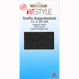 Snelfix reparatiedoek jeans ~ kleur 000 (zwart)