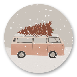 Sticker Kerstboom auto | 10 stuks