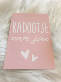 Cadeaukaartje ''Kadootje voor jou''