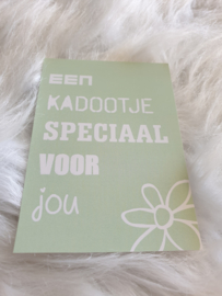 Cadeaukaartje ''Een kadootje speciaal voor jou''