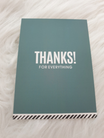 Cadeaukaartje ''Thanks for everything''