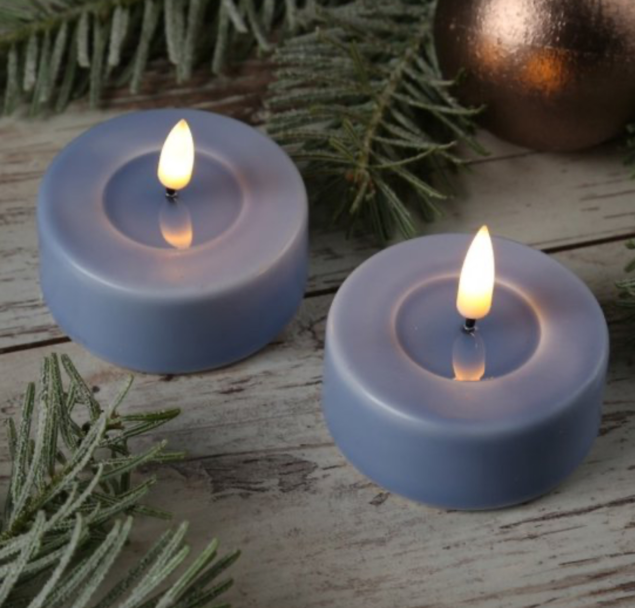 Led Waxinelichtje  Licht Blauw