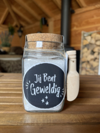 Voetenbadzout ‘Jij bent Geweldig’