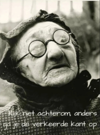 Kijk niet achterom…