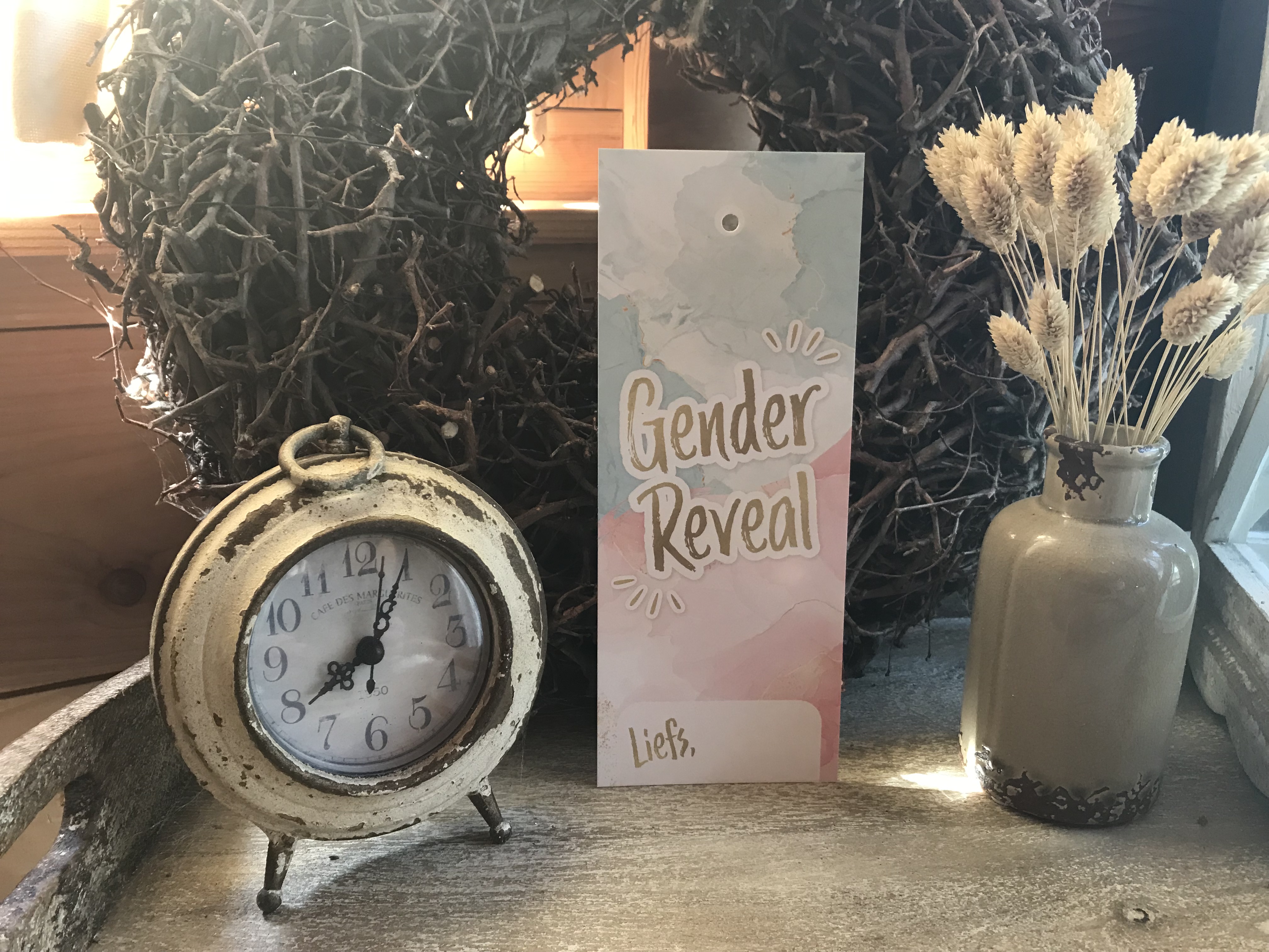 Invulkaarten Gender Reveal