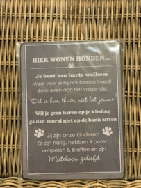 Hier wonen Honden...