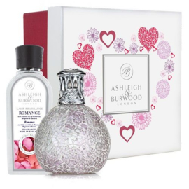 Frosted Rose Fragrance Lamp + 250ml Romance Lamp Oil