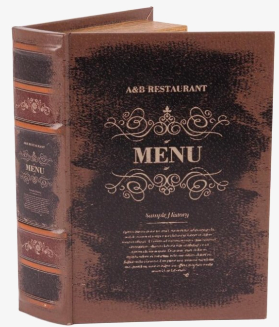 Boekendoos 23 cm Menu