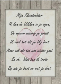Mijn kleindochter…