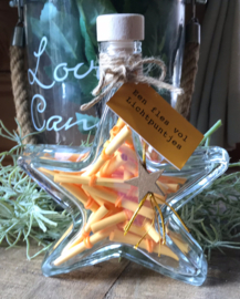 Een fles vol lichtpuntjes