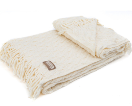 Plaid Naturel Beige Tricot