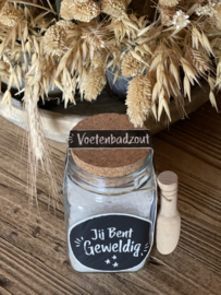 Voetenbadzout ‘Jij bent Geweldig’