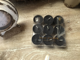 Waxinelichtjes Black