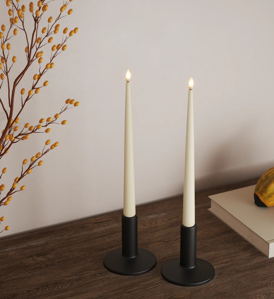 Led Glanzende Dinerkaars Cream