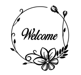 Deursticker Welcome