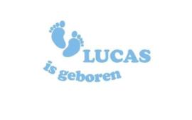 Geboortesticker voetjes