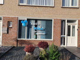 Geboortesticker hartjes ♡