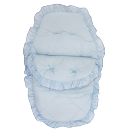 Luxury voetenzak blauw