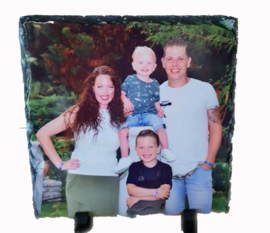 Leisteen met eigen foto