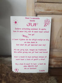 Juf/meester