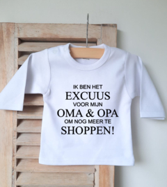 Shirt IK BEN HET EXCUUS oma & opa