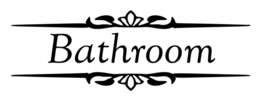 Deursticker Toilet & Bathroom