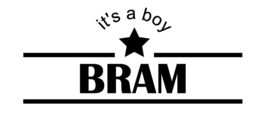 Geboortesticker it's a boy