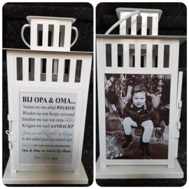 Foto Lantaarn voor opa & oma