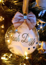 Kerstbal Diamond feather