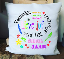 Kussen Bedankt lieve juf