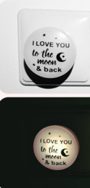 LED nachtlampje  I love you to the moon & back
