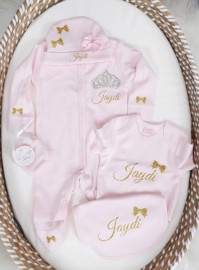 5-delige Luxury set strass kroon NAAM