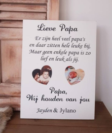 Fotobord lieve papa