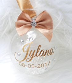 Kerstbal Diamond naam geboortedatum