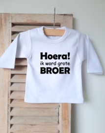 Shirt Hoera!  ik word grote broer