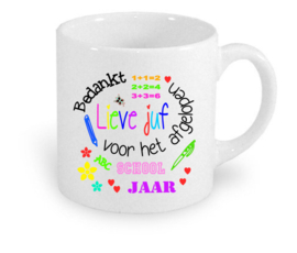Mok bedankt lieve juf