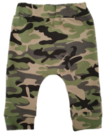 Slim Fit Broekje Camo legergroen
