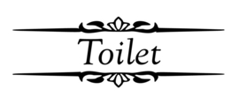 Deursticker Toilet & Bathroom