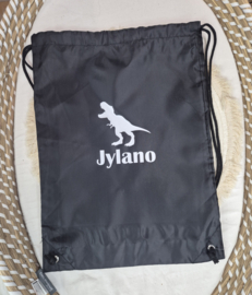 Gym tas met dino en naam