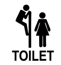 WC sticker TOILET