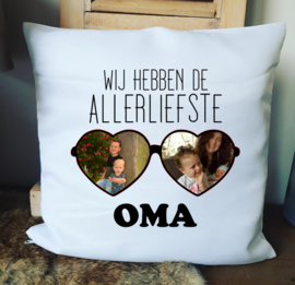 Kussen Wij hebben de allerliefste oma