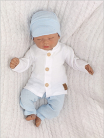Zyzio elegante 3-delige set Mousseline Blauw