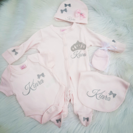 5-delige Luxury set strass kroon NAAM