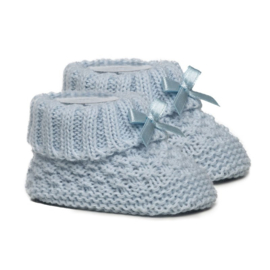 Babyslofjes met strikje voor blauw
