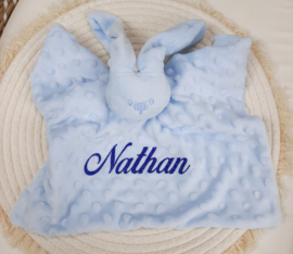 Knuffeldoek konijn met naam